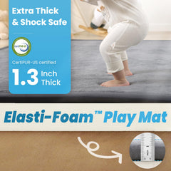 PaPaMat memory-foam closeup highlights plush cushioning for gentle impact.