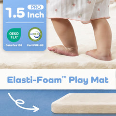 PaPaMat memory foam top closeup showing plush comfort and support.