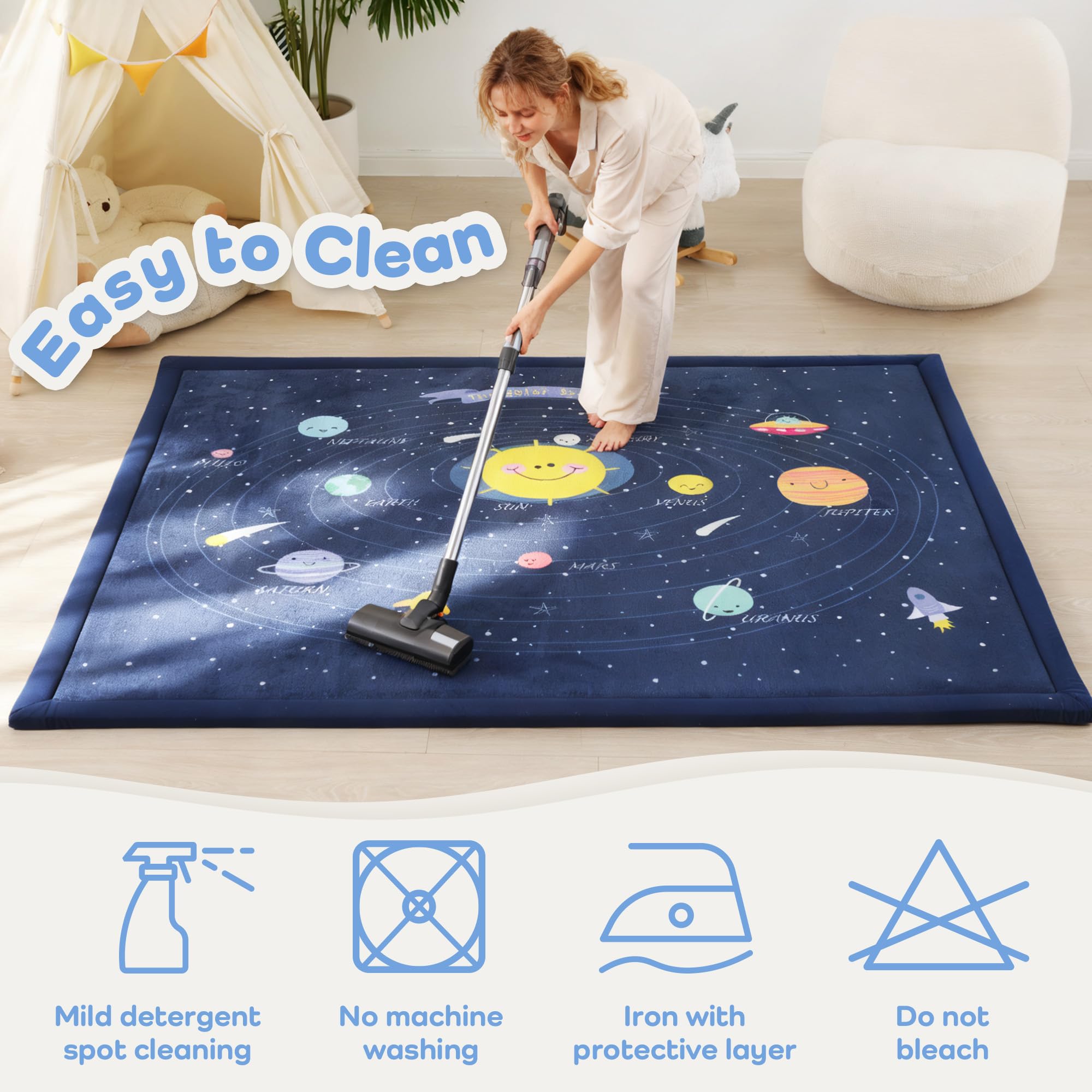 PaPaMat non-slip backing keeps mat stable on wood or tile