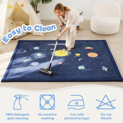 PaPaMat non-slip backing keeps mat stable on wood or tile
