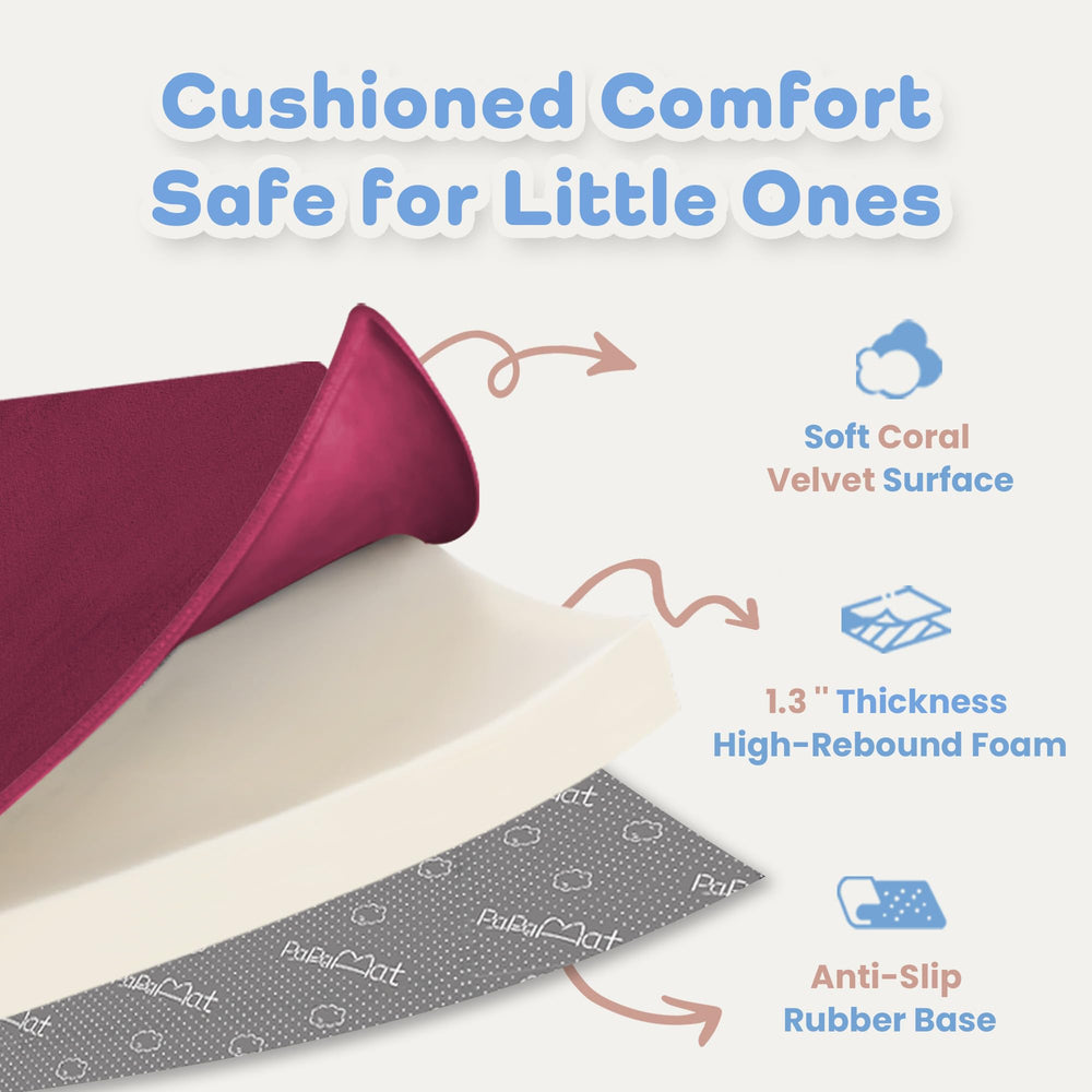 PaPaMat materials are OEKO-TEX and CertiPUR-US certified for safety