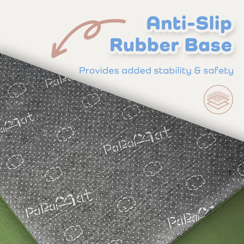 PaPaMat wrinkle-release design helps the mat regain smooth, neat edges quickly.