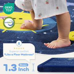 PaPaMat planet design floor mat with space motif for imagination