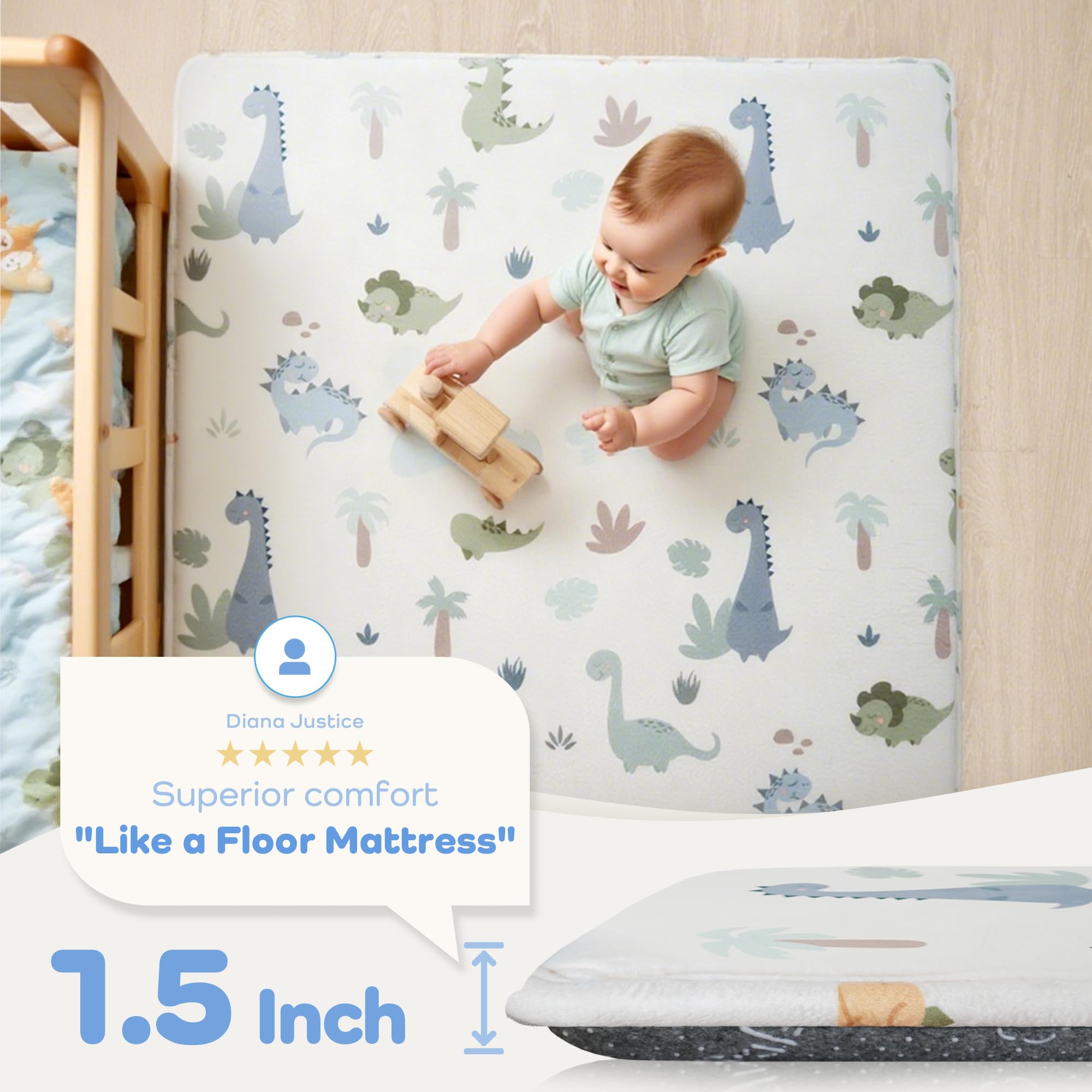 PaPaMat plush velvet surface close-up shows soft, cozy feel for tummy time