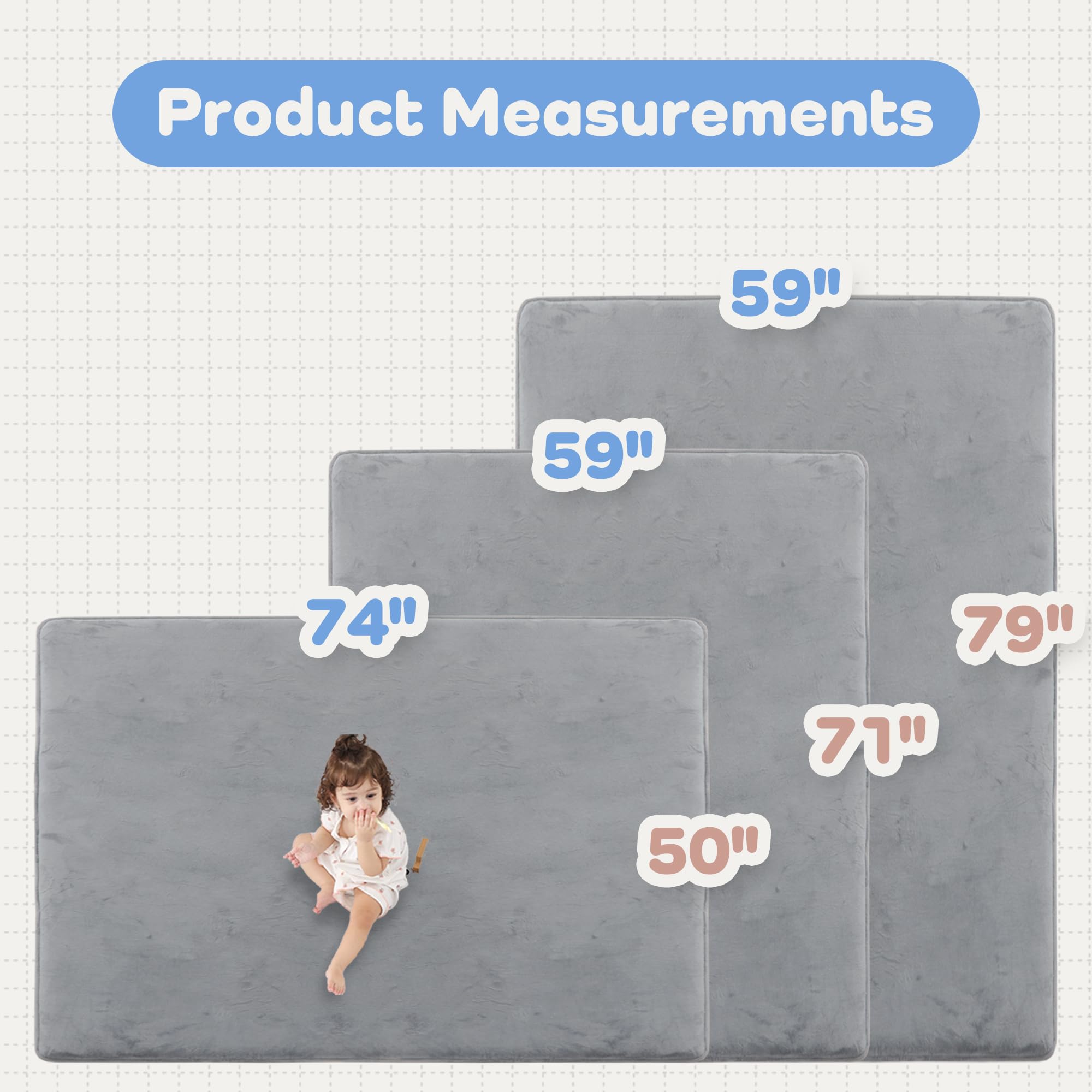 PaPaMat ideal for tummy time and crawling with cushioned support