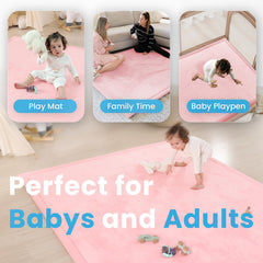 PaPaMat tummy time mat coverage shows gentle support during supervised play