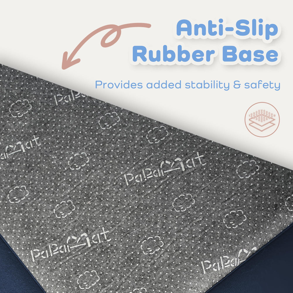 PaPaMat water-repellent surface resists stains for easy cleanup