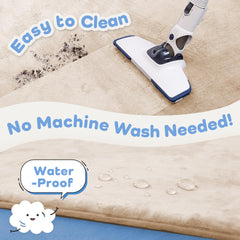 PaPaMat wipe-clean velvet surface simplifies quick cleanup after spills