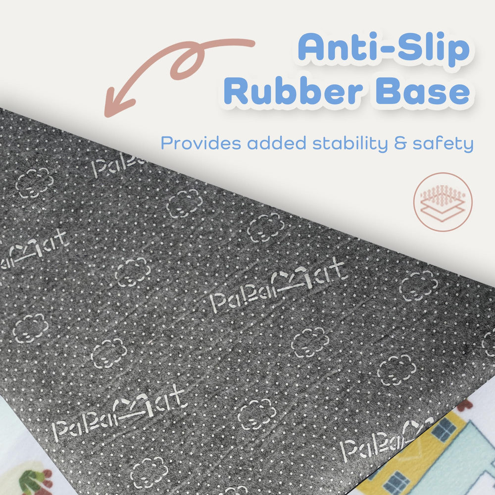 PaPaMat wrinkle-release design helps it lay flat after unrolling
