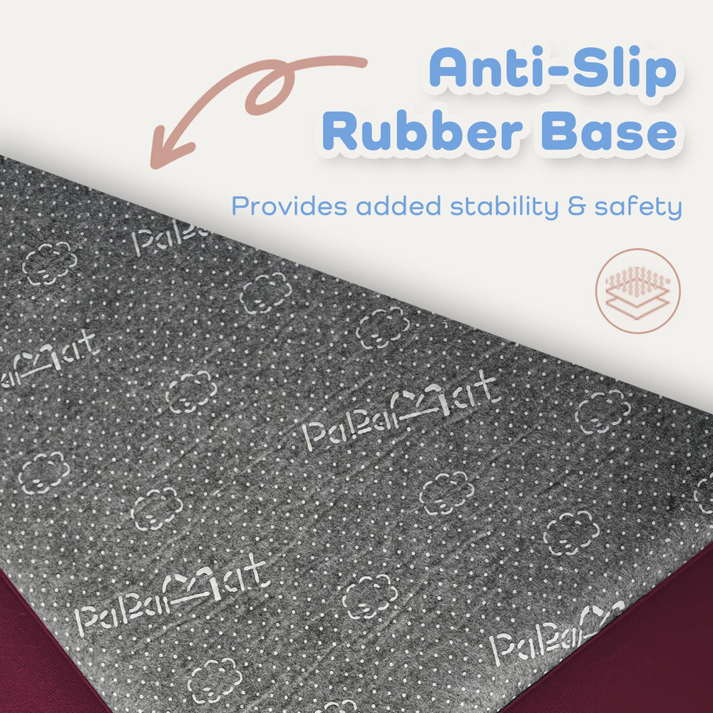 PaPaMat wrinkle-release design helps the mat lay flat quickly