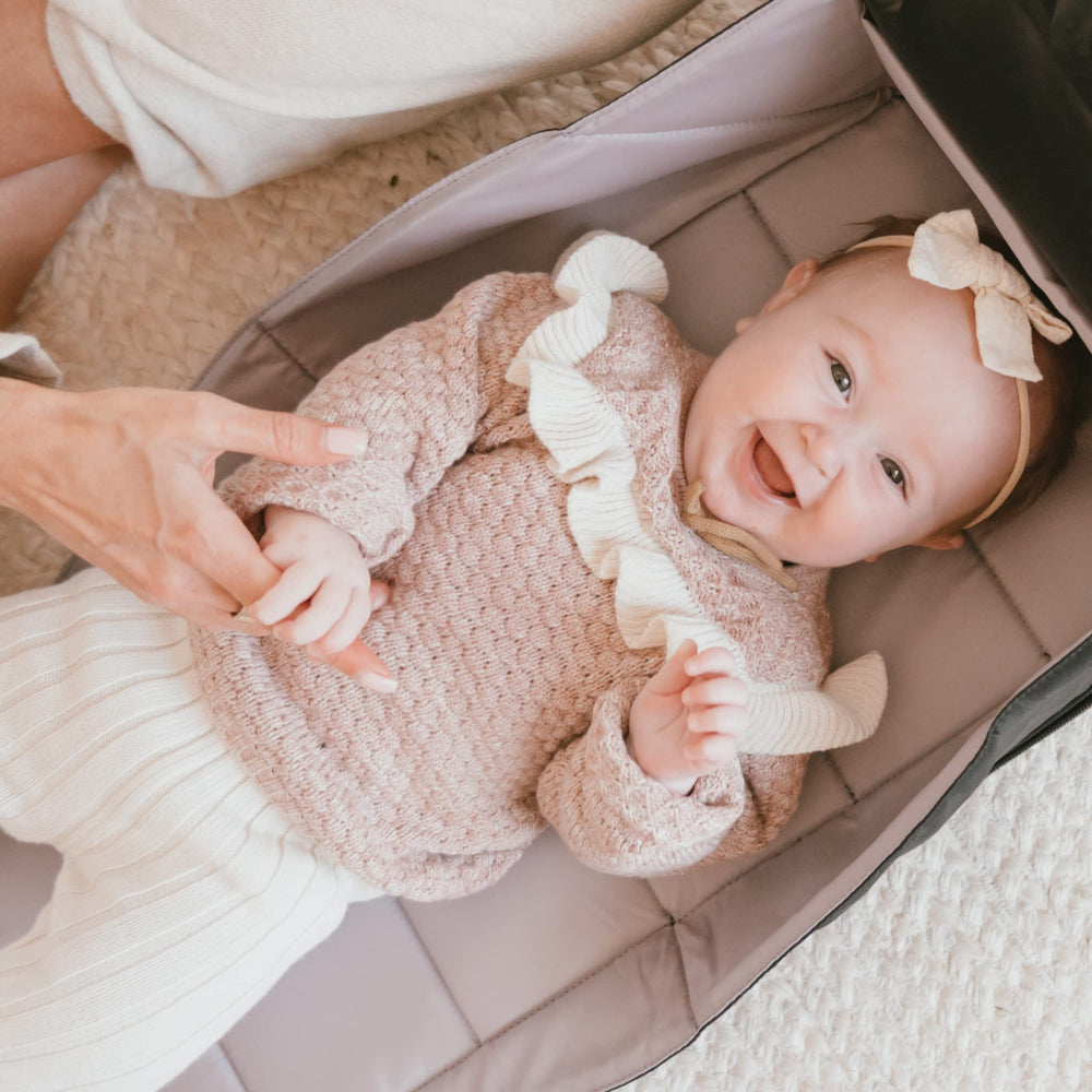 PAPERCLIP Jojo neutral styling suits both parents for everyday outings.