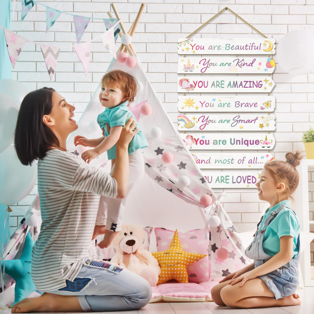 Paquesta inspirational unicorn art makes a thoughtful gift for birthdays or baby showers.