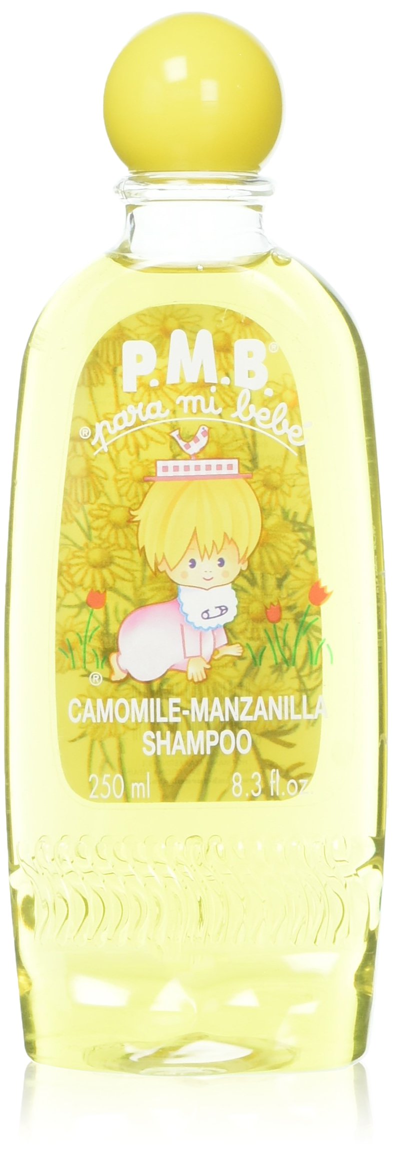 Para Mi Bebe Chamomile Shampoo bottle shows gentle, pH-balanced cleansing for delicate hair