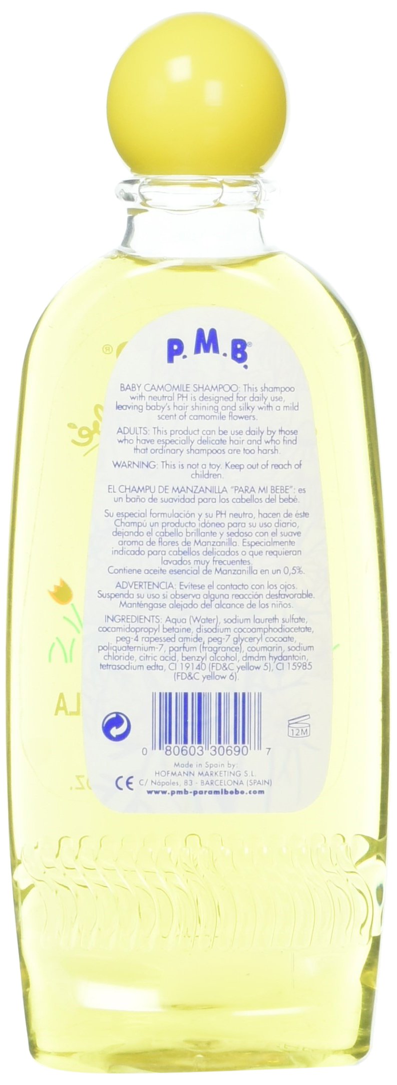 Para Mi Bebe Chamomile Shampoo lather highlights daily gentle cleansing for babies
