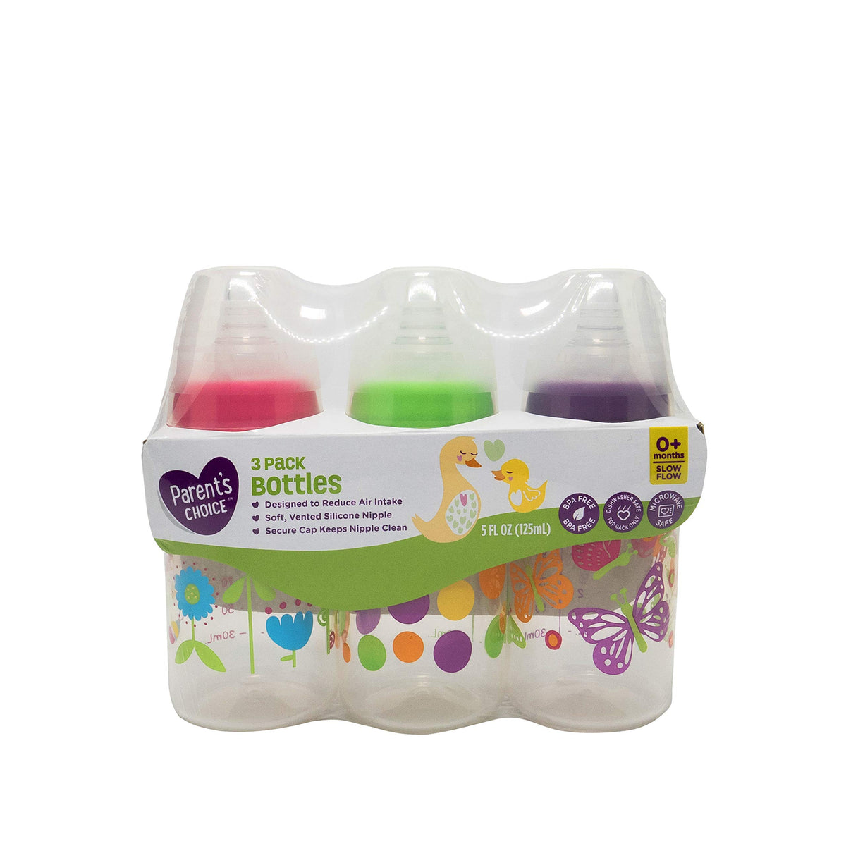 Parent's Choice BPA Free Bottle, 5 oz, ideal for on-the-go feeding.