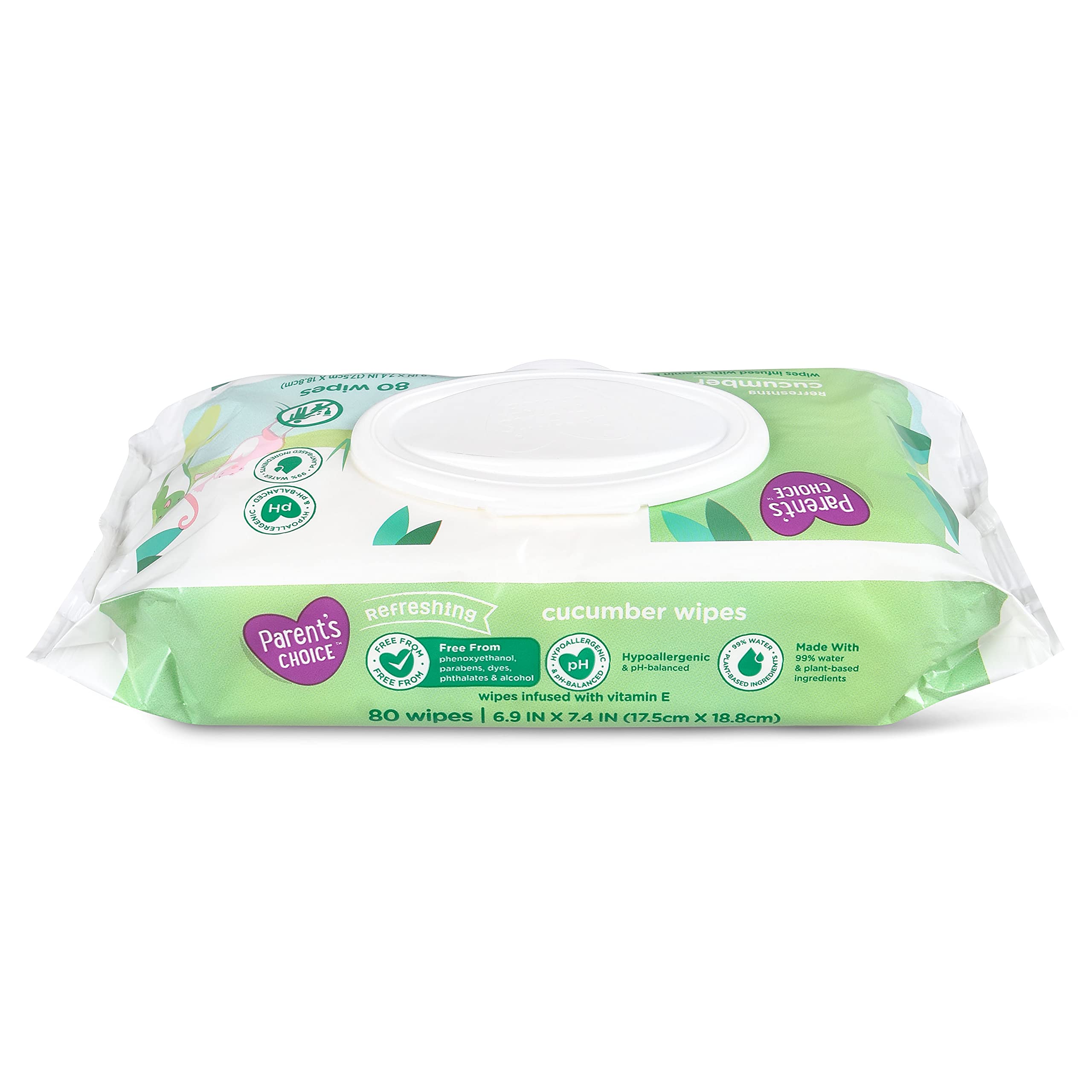 Parent's Choice three-pack 80-count value highlight for convenience
