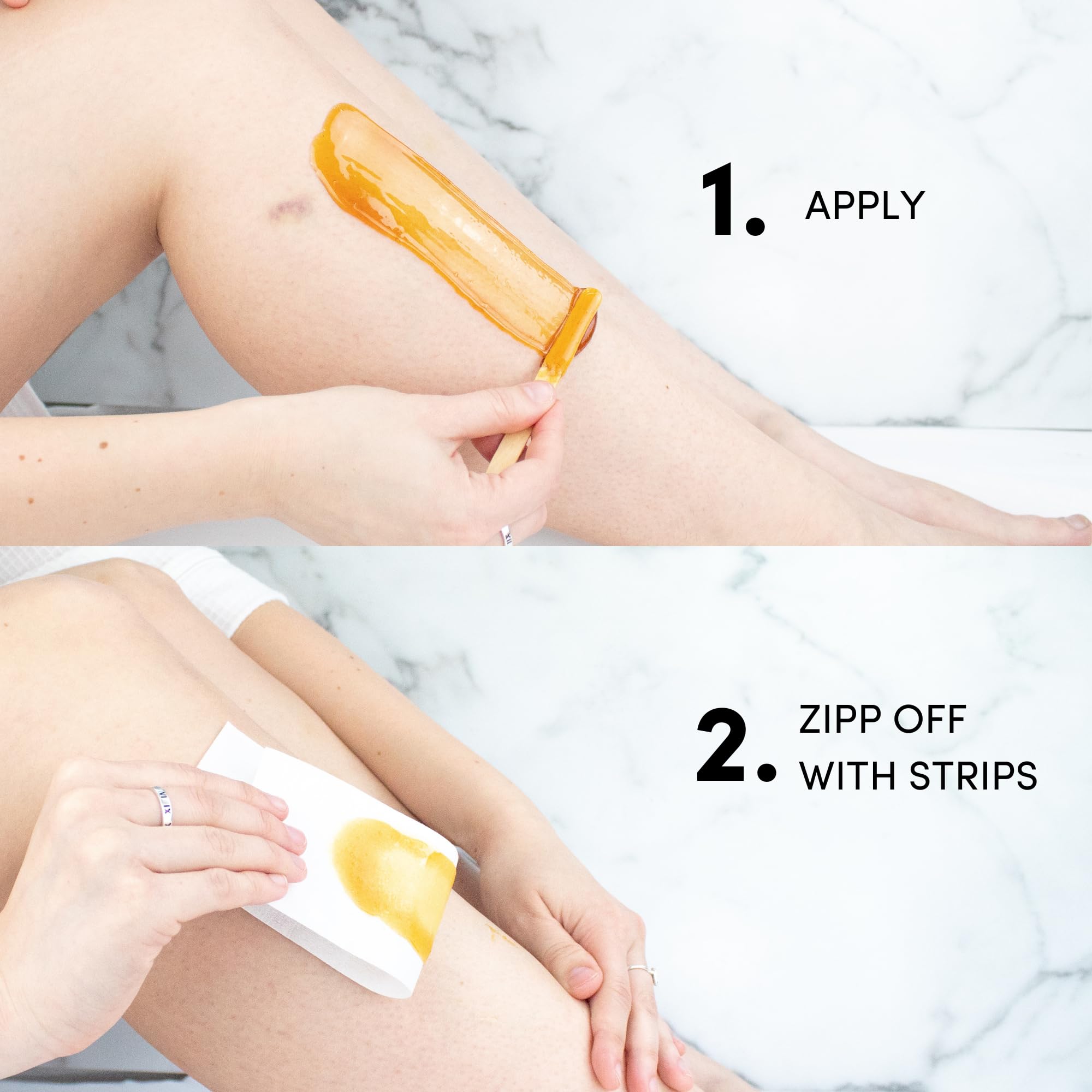 Parissa Persian Cold Wax being applied to an area for waxing.