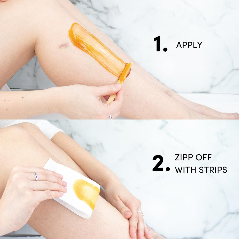 Parissa Persian Cold Wax being applied to an area for waxing.