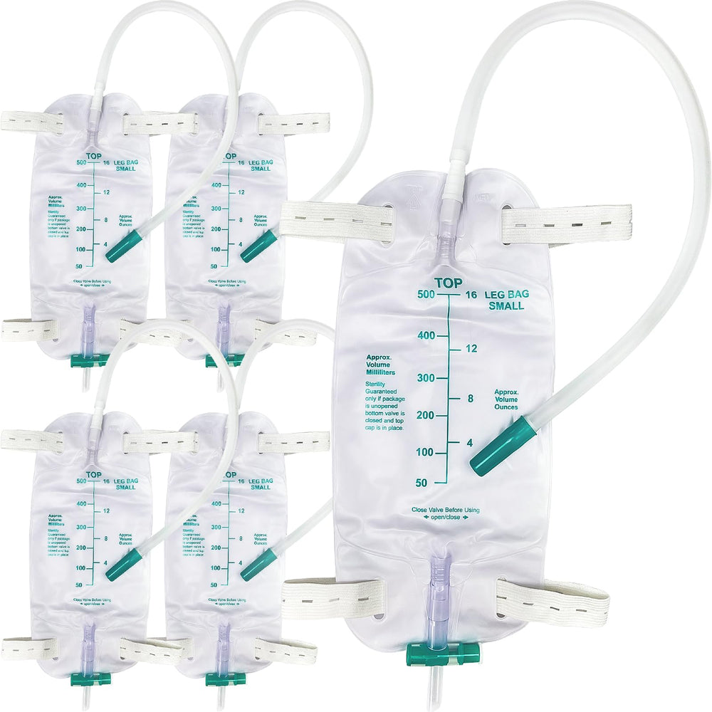 PARIZONE 5Pcs 500ml leg bags arranged for daily use