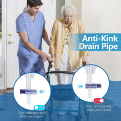Parizone anti-reflux chamber helps maintain unidirectional flow and hygiene.