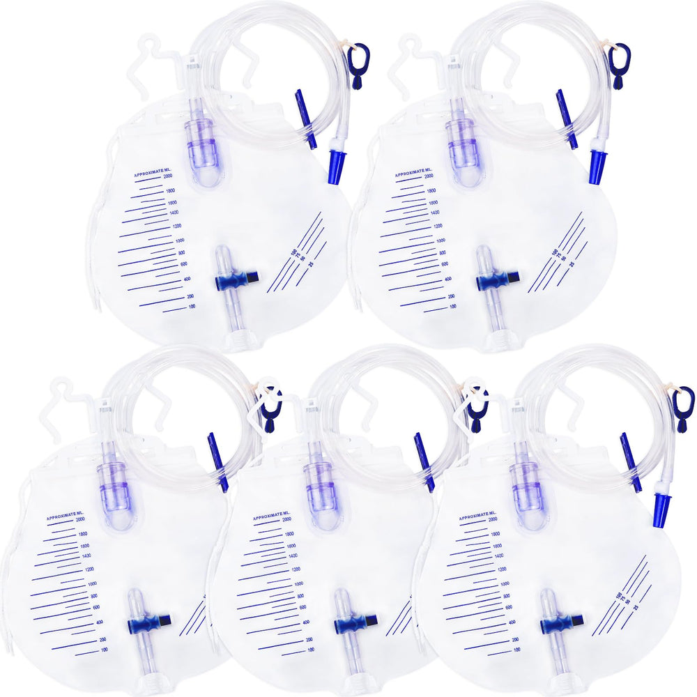 Parizone urine bag 2000ml capacity with clear markings for easy monitoring