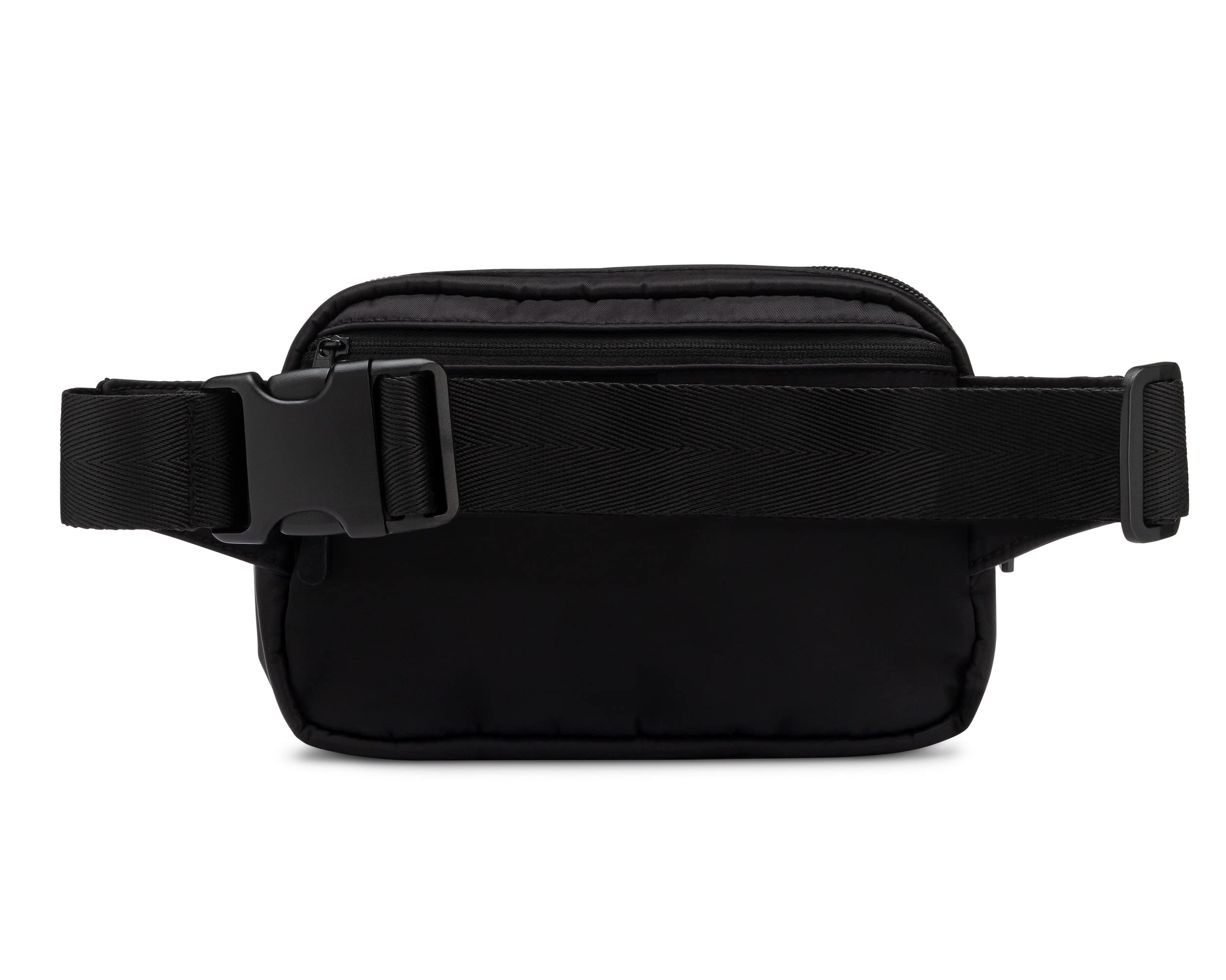 Parker Baby Co Birch Belt Bag worn crossbody for hands-free daily outings.