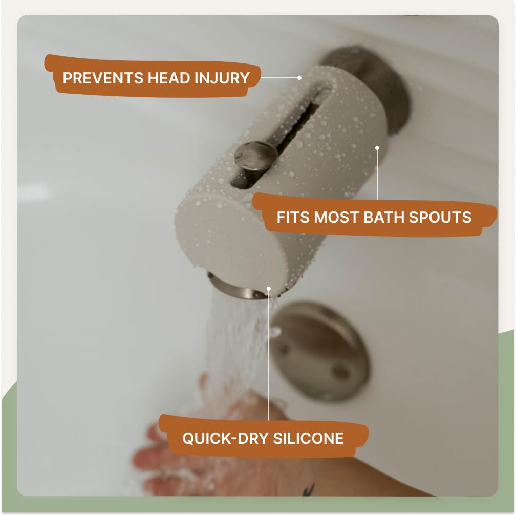 Parker Baby Co. BPA-free silicone bath cover keeps skin safe.