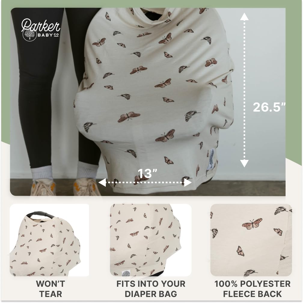 Parker Baby Co. Butterfly high chair cover keeps meals clean and comfy.