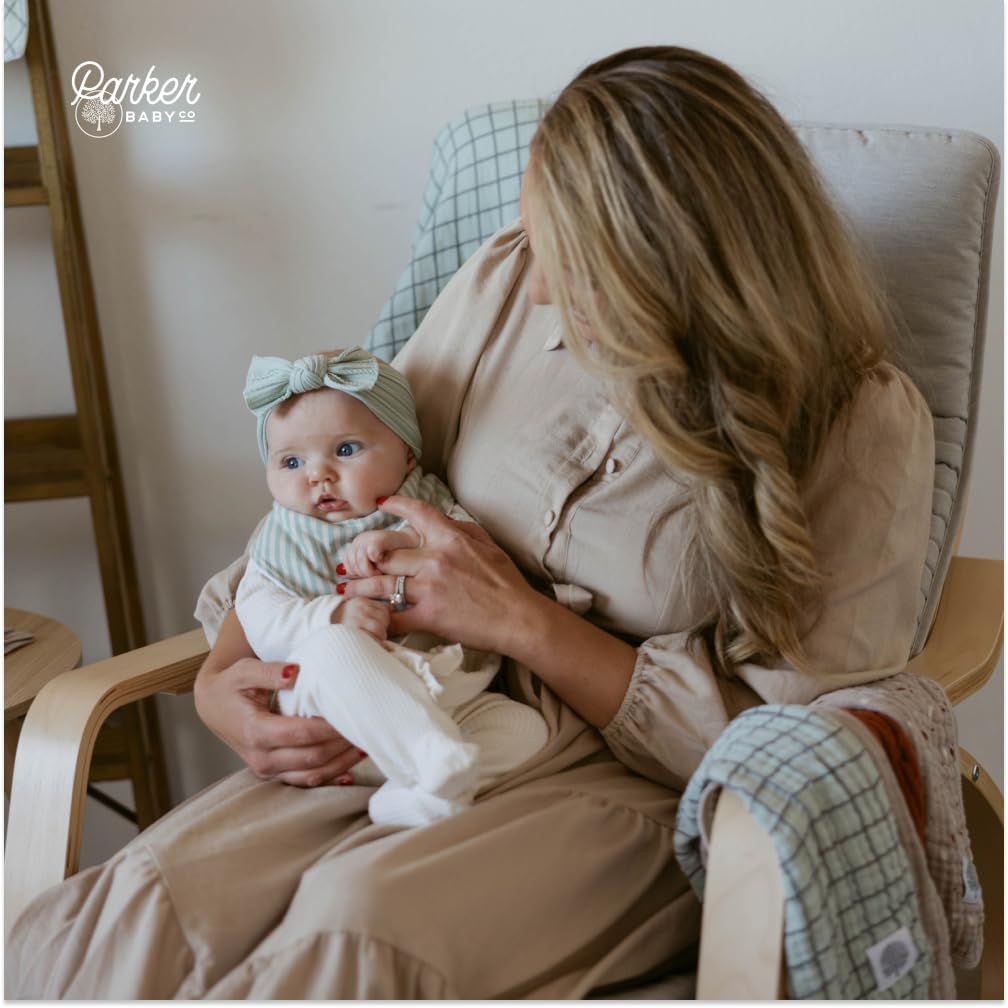Parker Baby Co slip-on headbands for easy wear without pulling hair