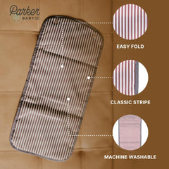 Parker Baby Co wipe-clean interior of changing pad