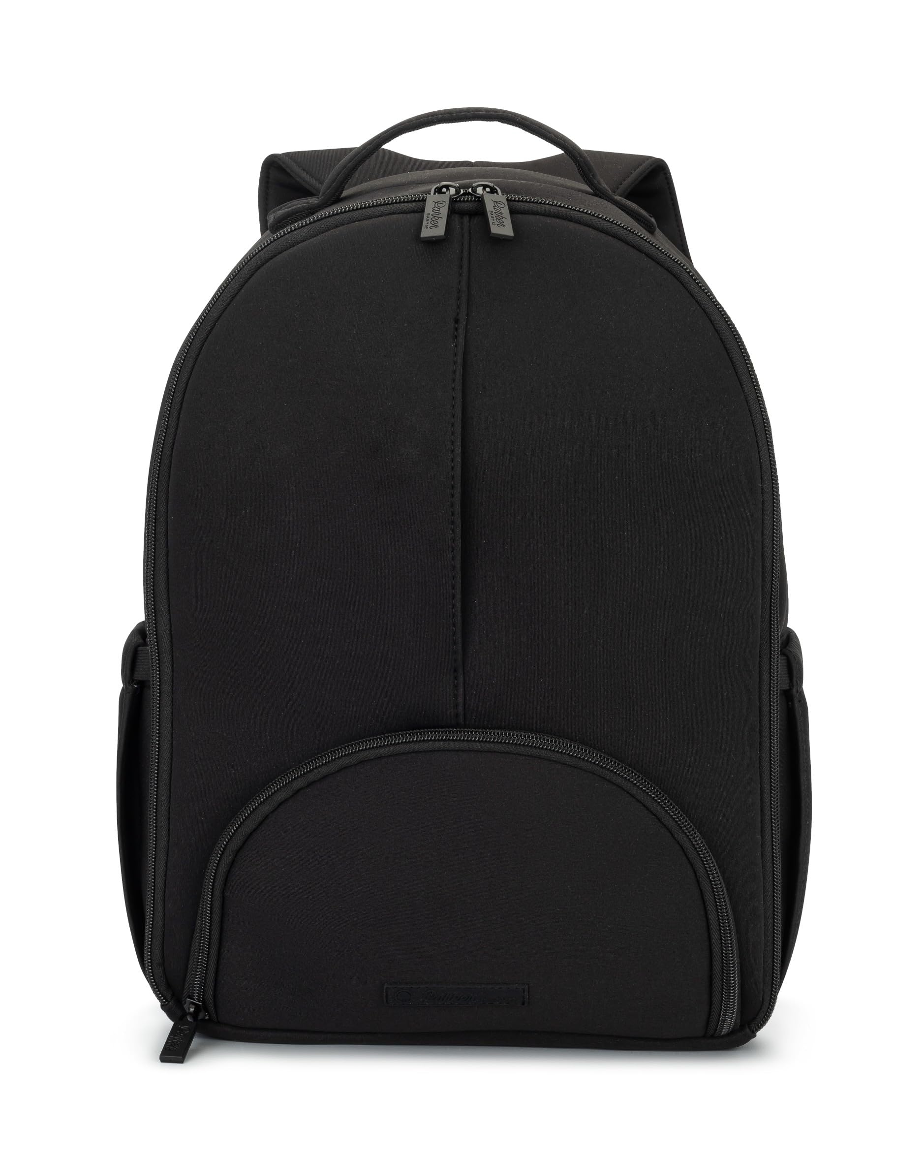 Parker Baby Co. Drift Backpack Lite front view showing stain-resistant neoprene for easy cleaning