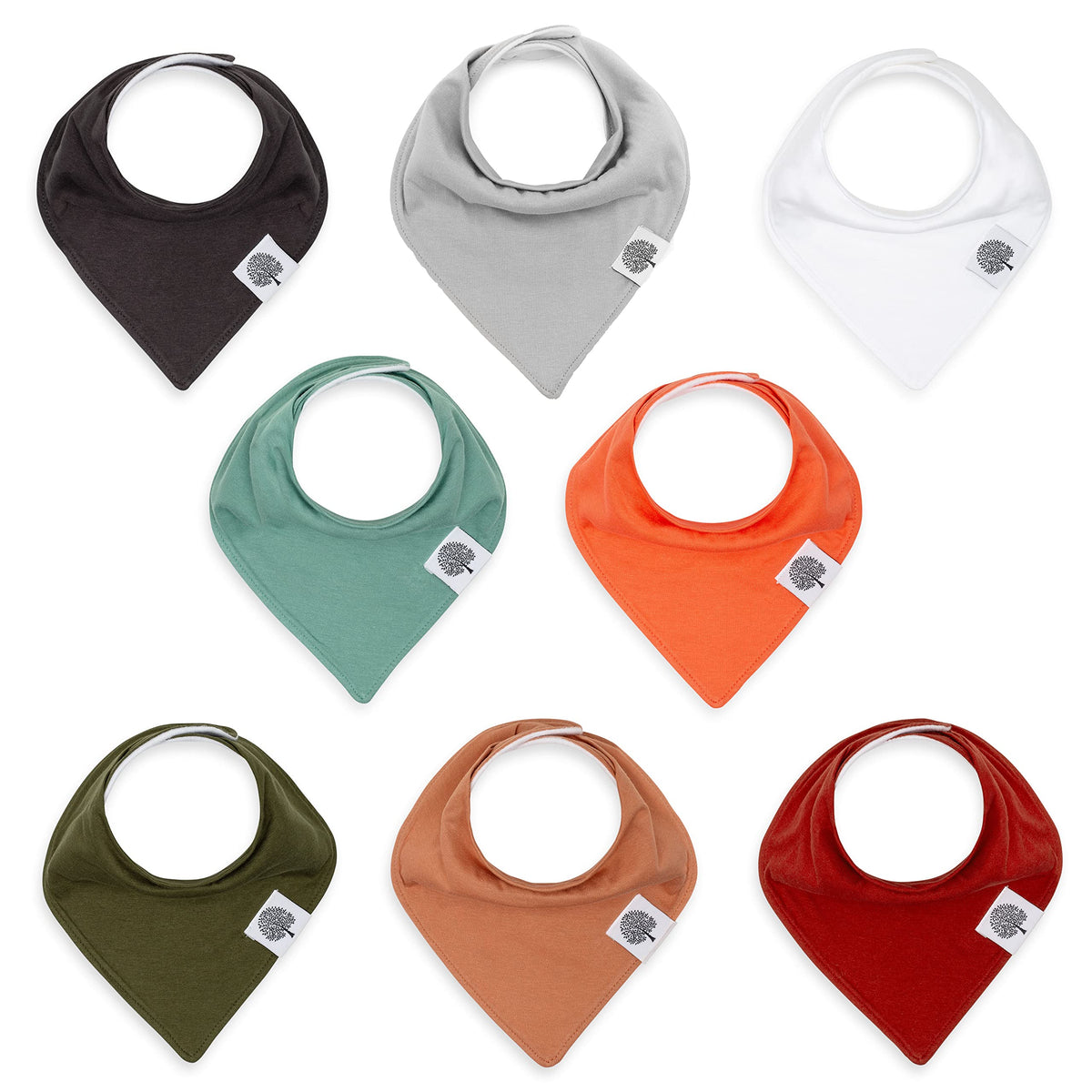 Parker Baby Co Estes Set bandana bib with absorbent front and back for messier mealtimes