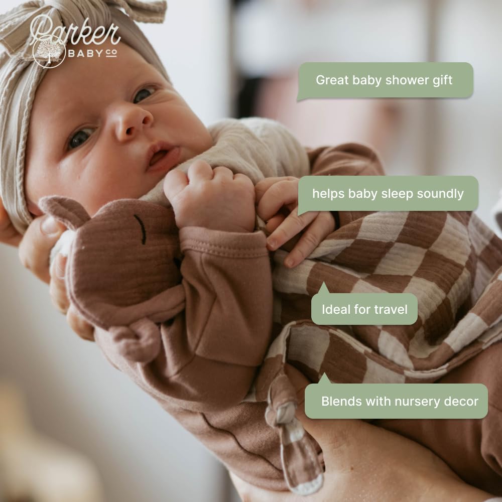 Lovey sits in a diaper bag, ready for travel and soothing moments.