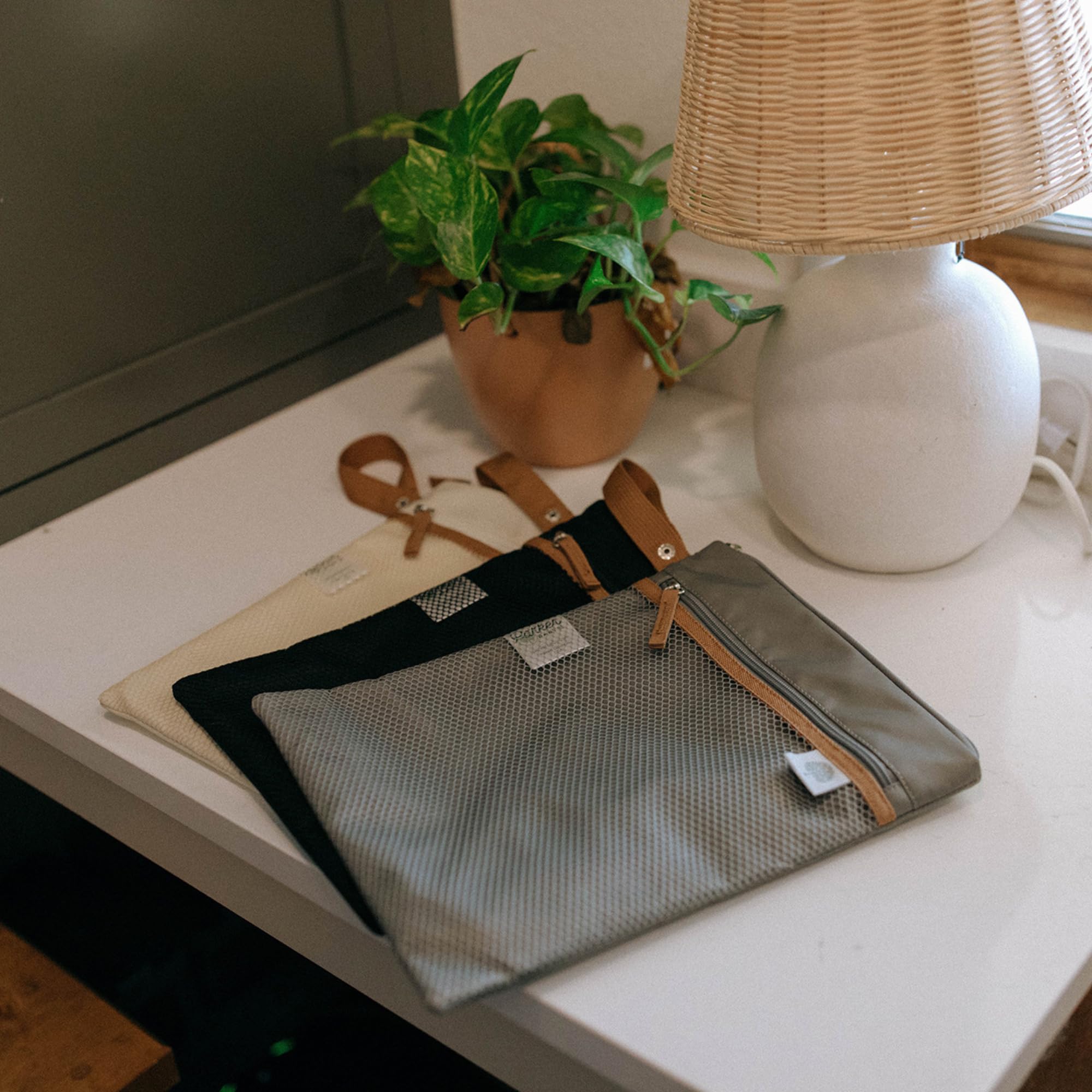 Parker Baby Co coordinates with Birch Bag for a cohesive diaper setup