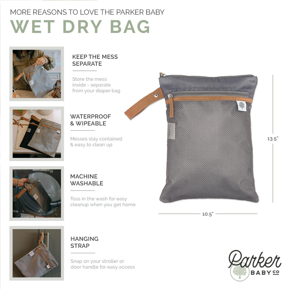 Parker Baby Co waterproof fabric seals moisture to prevent leaks