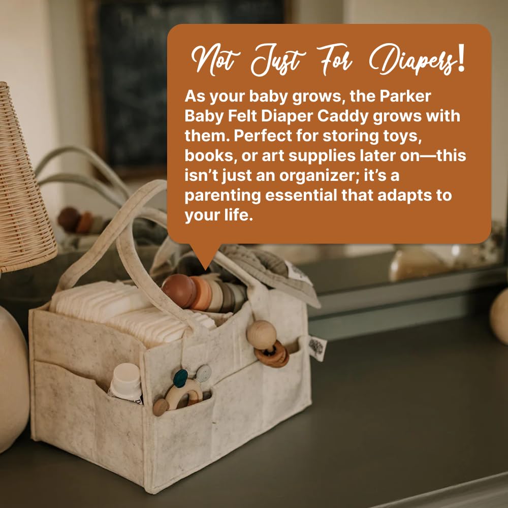 Parker Baby Diaper Caddy gift-ready packaging for baby showers