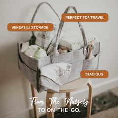 Parker Baby Co. removable insert highlights versatile storage for toys or nursery bins.