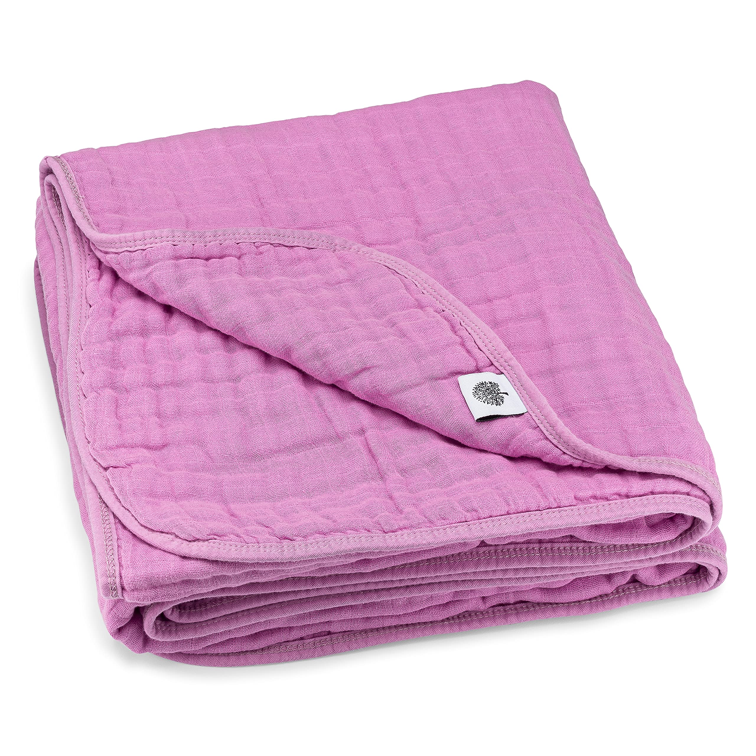 Parker Baby Co. muslin blanket fold closeup highlights ultra-soft fabric.
