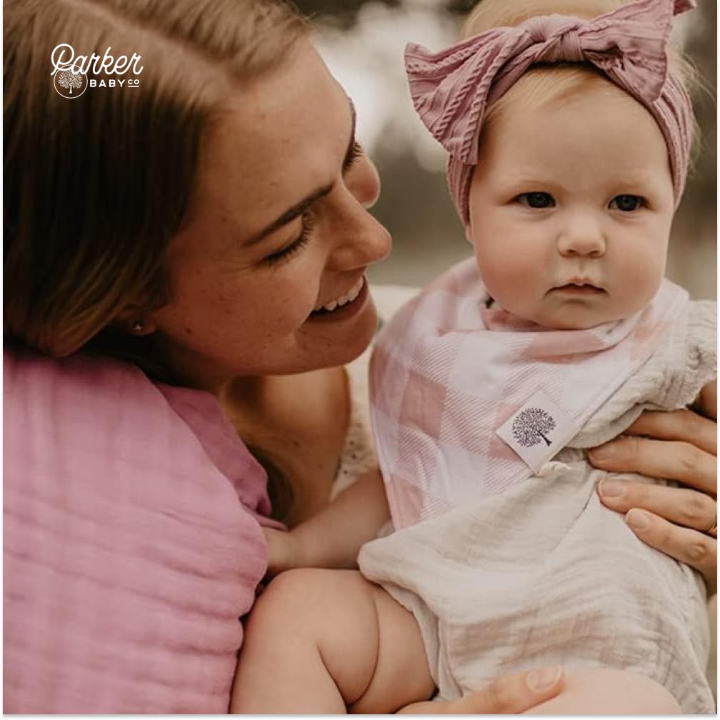 Parker Baby Co. muslin blanket pattern pebble adds timeless nursery appeal.