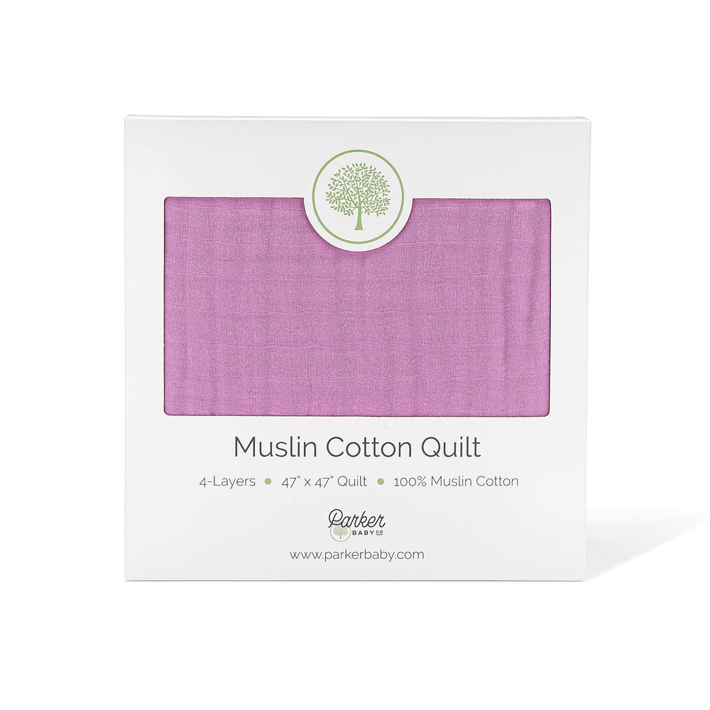 Parker Baby Co. muslin blanket wash-durable design withstands frequent laundering.