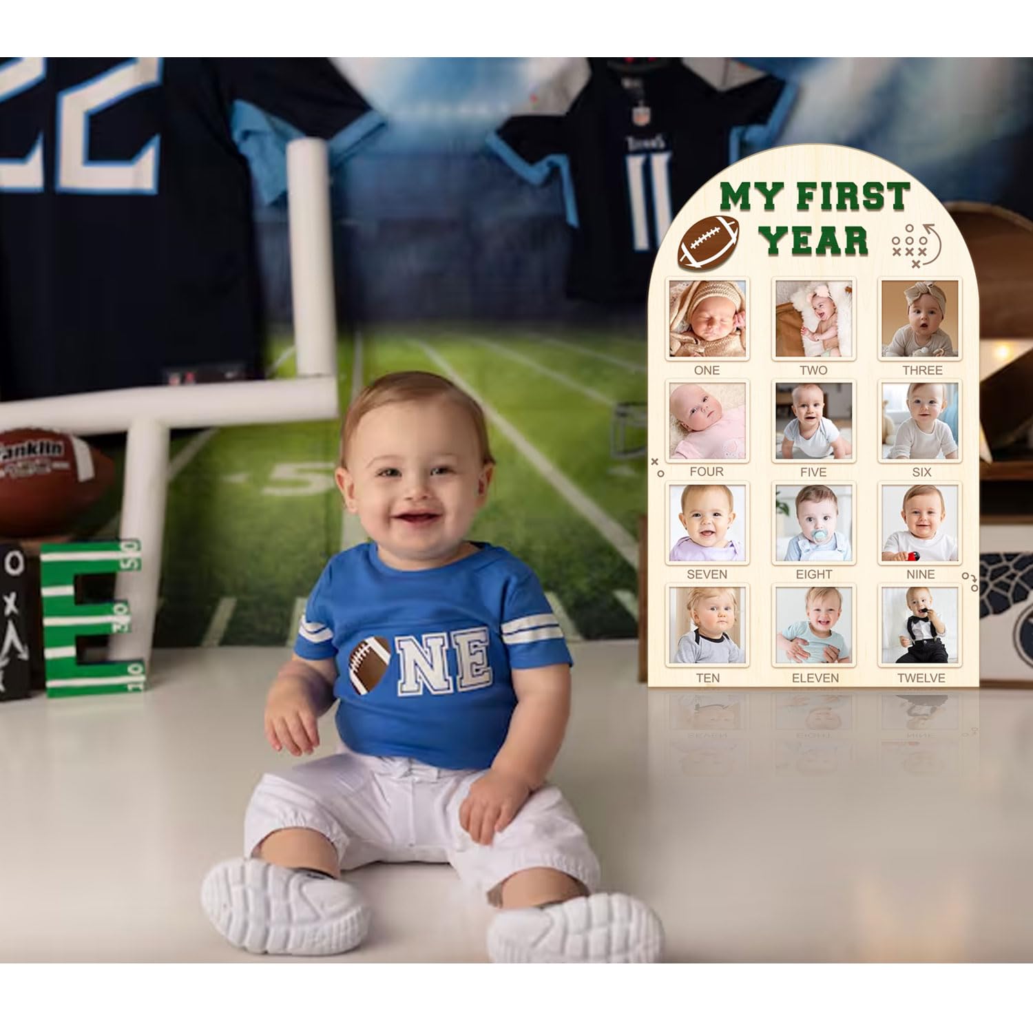 Partico My First Year Photo Board ready for 12 monthly photos.