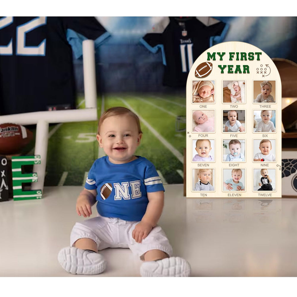 Partico My First Year Photo Board ready for 12 monthly photos.