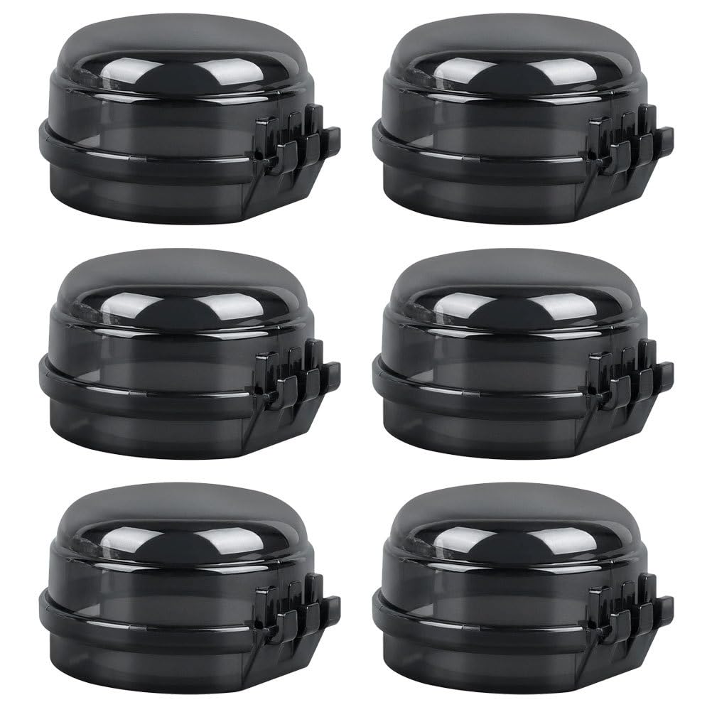 PartyKindom stove knob safety cover on a gas stove prevents accidental knob turning.