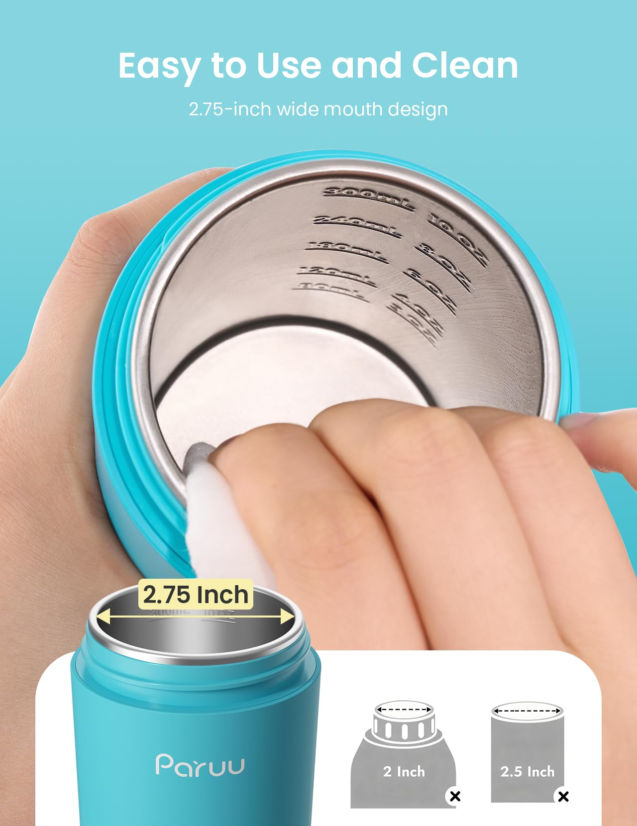 Paruu offers seven temperature settings for precise milk warming.