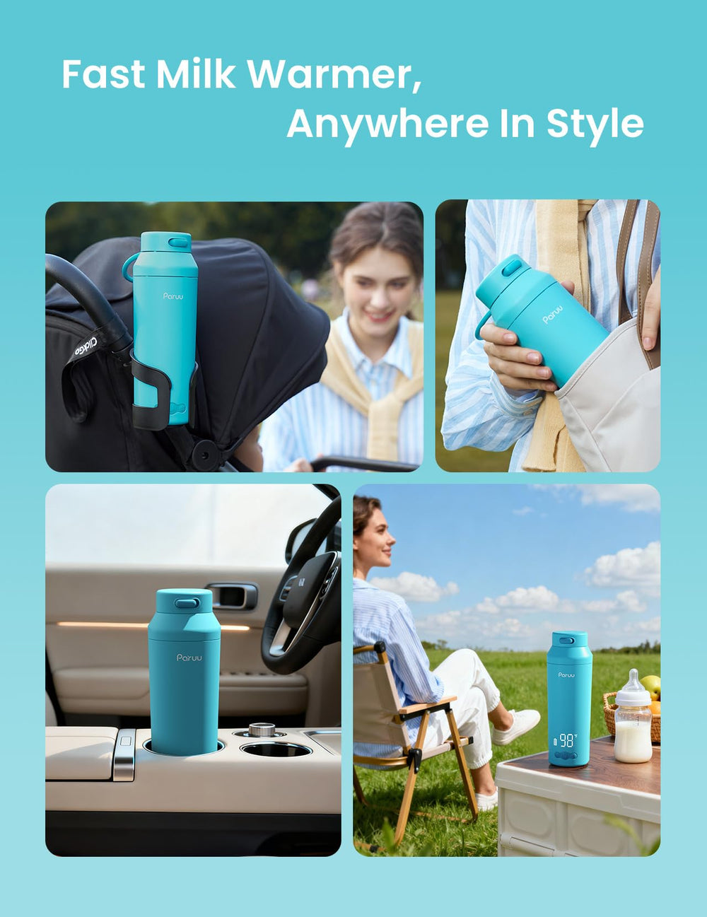 Paruu bottle warmer makes a thoughtful gift for new parents.