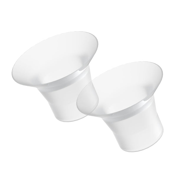 Paruu P10 flange insert 21mm front view for comfortable hands-free pumping