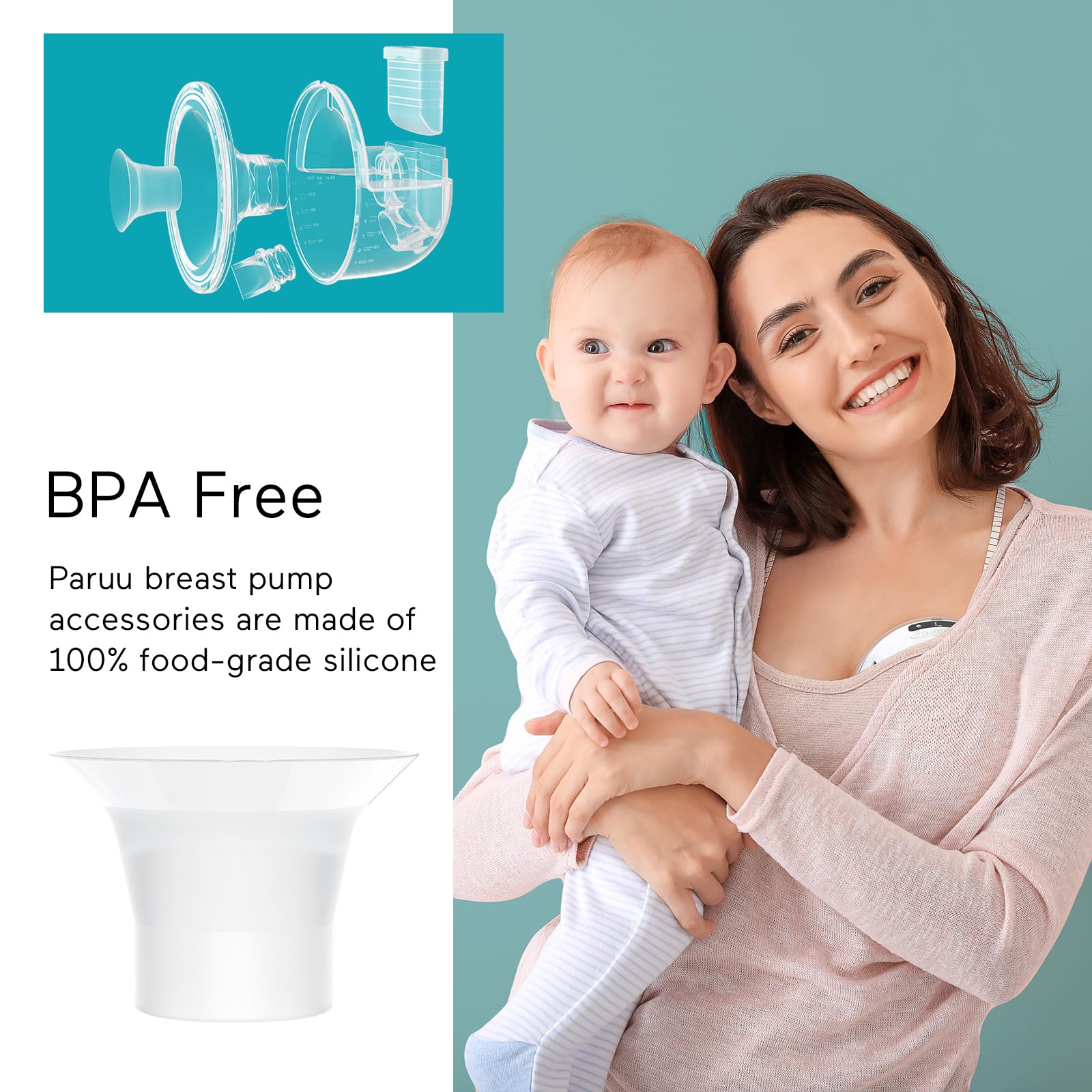 Paruu P10 flange insert 21mm side view showing slim silhouette