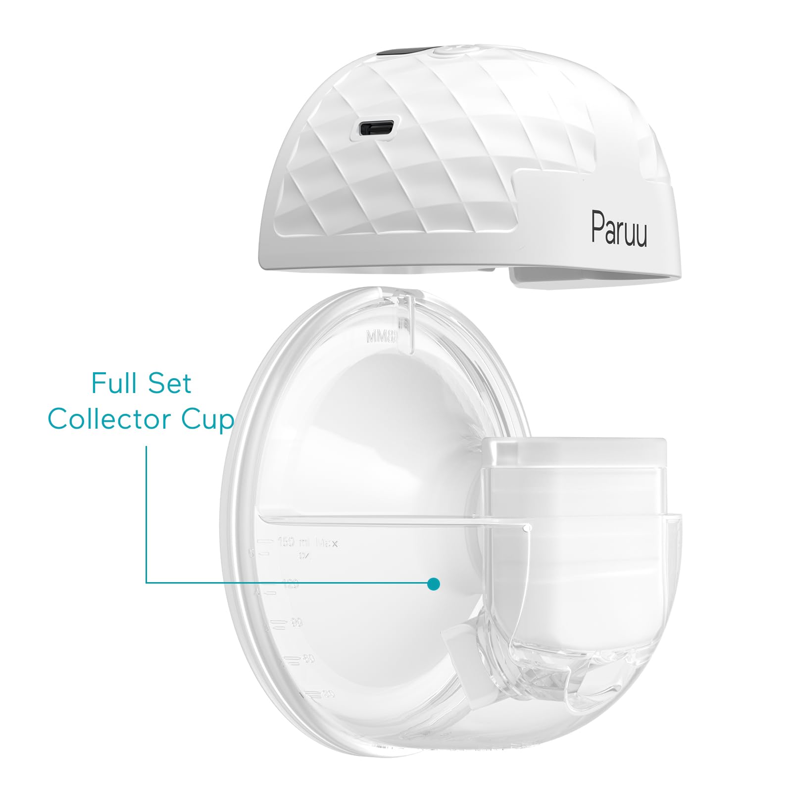 Paruu P10 wearable hands-free design supports multitasking during pumping.