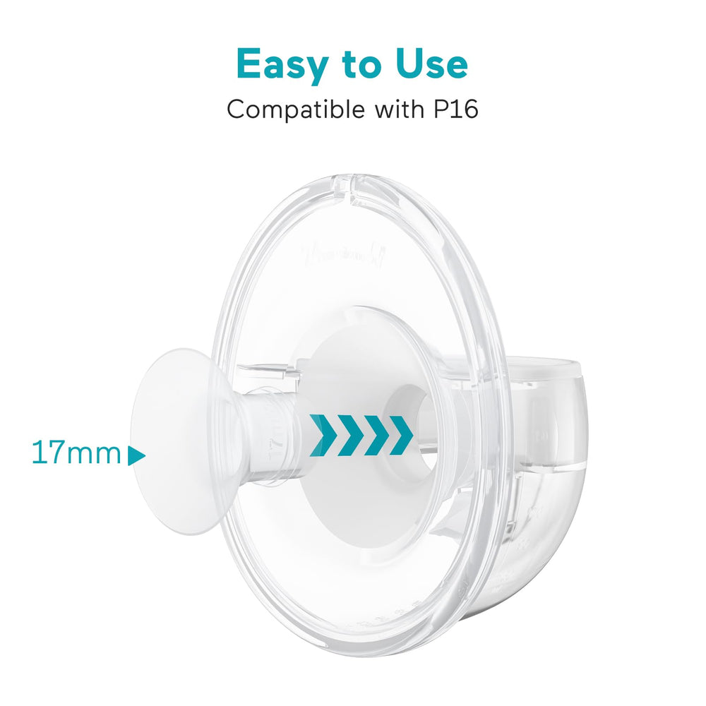 Paruu P16 flange insert 17mm close-up showing fit and texture