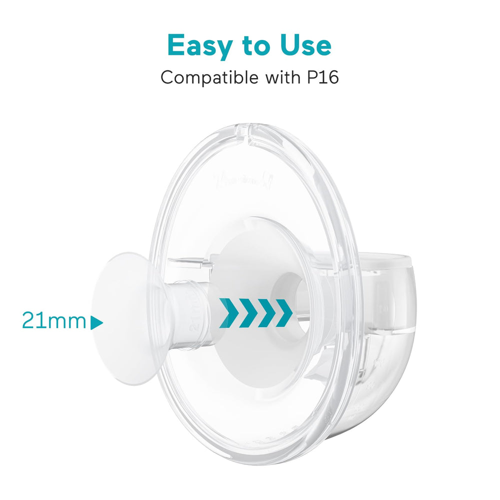 Close-up of Paruu P16 flange insert 21mm showing precise fit.